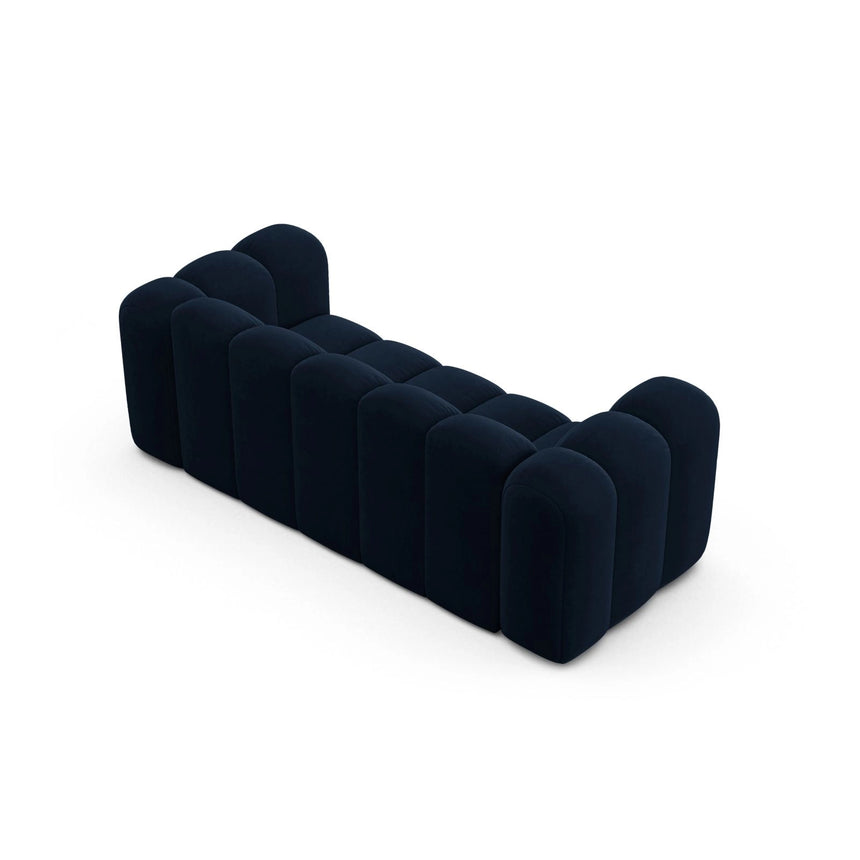 Lupine 2-Sitzer Sofa aus Samt in Königsblau (Salvador 5), 200x95 cm von Micadoni – Bild 4