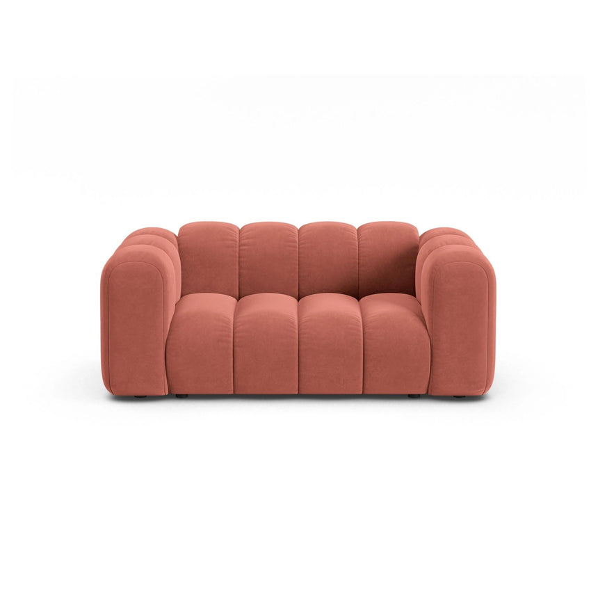 Lupine 2-Sitzer Sofa aus Samt in Koralle (Salvador 12), 170x95 cm von Micadoni – Bild 1