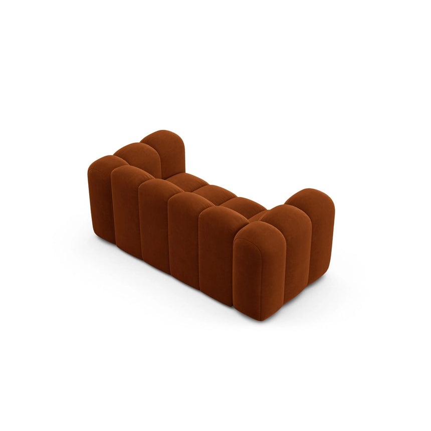 Lupine 2-Sitzer Sofa aus Samt in Terrakotta (Salvador 14), 170x95 cm von Micadoni – Bild 3