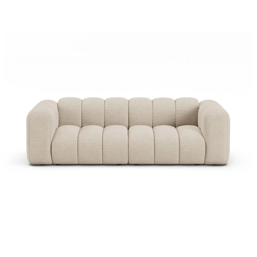 Lupine 3-Sitzer Sofa aus Boucle in Beige (Baloo 2074), 230x95 cm von Micadoni – Bild 1