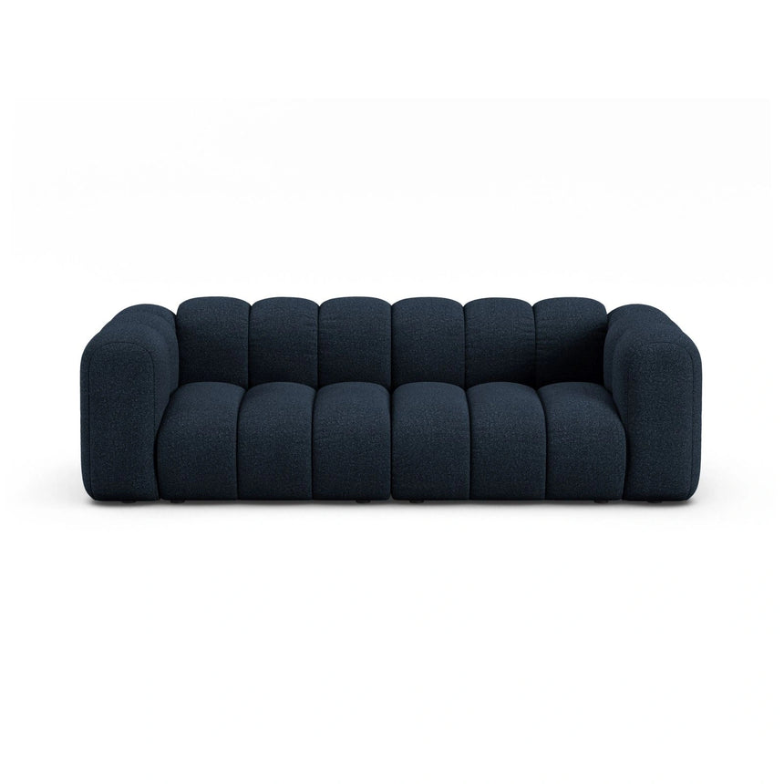 Lupine 3-Sitzer Sofa aus Boucle in Dunkelblau (Baloo 2088), 230x95 cm von Micadoni – Bild 1