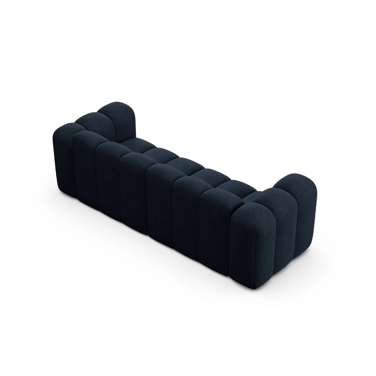 Lupine 3-Sitzer Sofa aus Boucle in Dunkelblau (Baloo 2088), 230x95 cm von Micadoni – Bild 4
