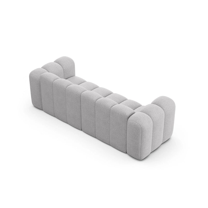 Lupine 3-Sitzer Sofa aus Boucle in Hellgrau (Baloo 2085), 230x95 cm von Micadoni – Bild 4