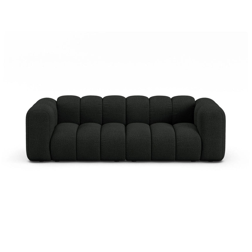 Lupine 3-Sitzer Sofa aus Boucle in Schwarz (Baloo 2082), 230x95 cm von Micadoni – Bild 1
