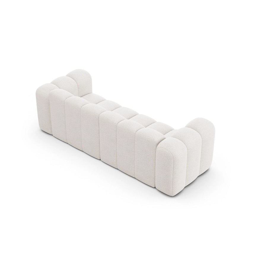 Lupine 3-Sitzer Sofa aus Boucle in Weiß (Baloo 2073), 230x95 cm von Micadoni – Bild 4
