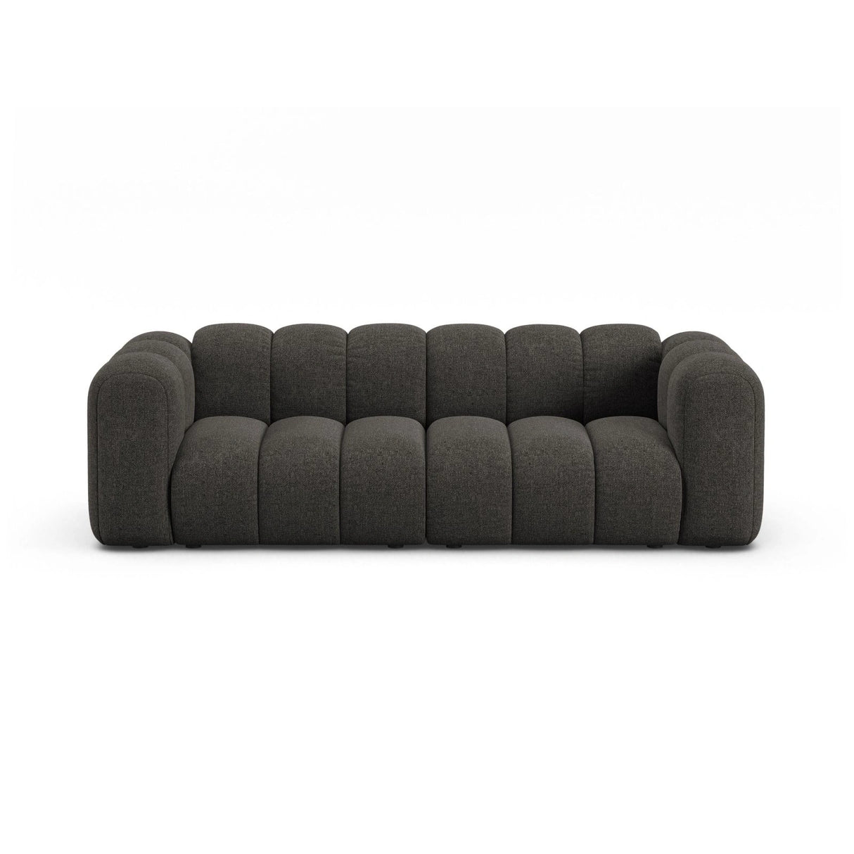 Lupine 3-Sitzer Sofa aus Chenille in Dunkelgrau (Eden 20 Graphite), 230x95 cm von Micadoni – Bild 1