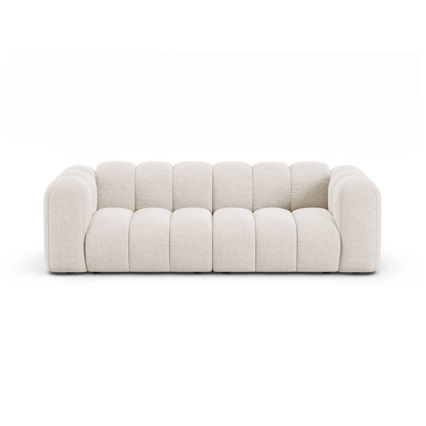 Lupine 3-Sitzer Sofa aus Chenille in Leichtes Beige (Eden 2 Pearl), 230x95 cm von Micadoni – Bild 1