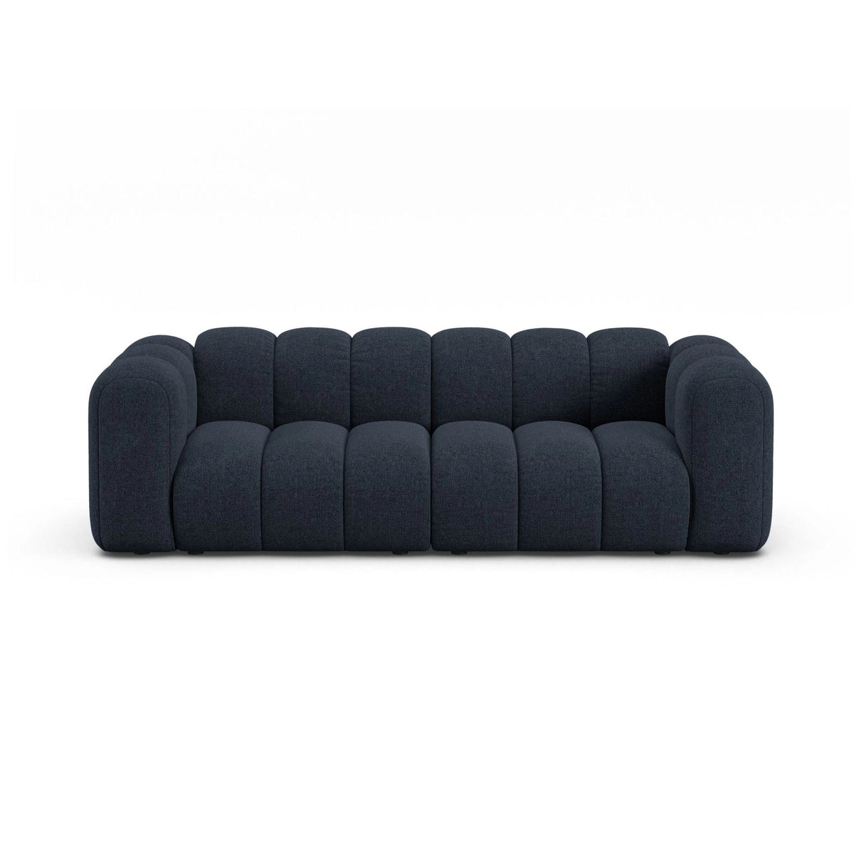 Lupine 3-Sitzer Sofa aus Chenille in Marineblau (Eden 16 Deep Blue), 230x95 cm von Micadoni – Bild 1