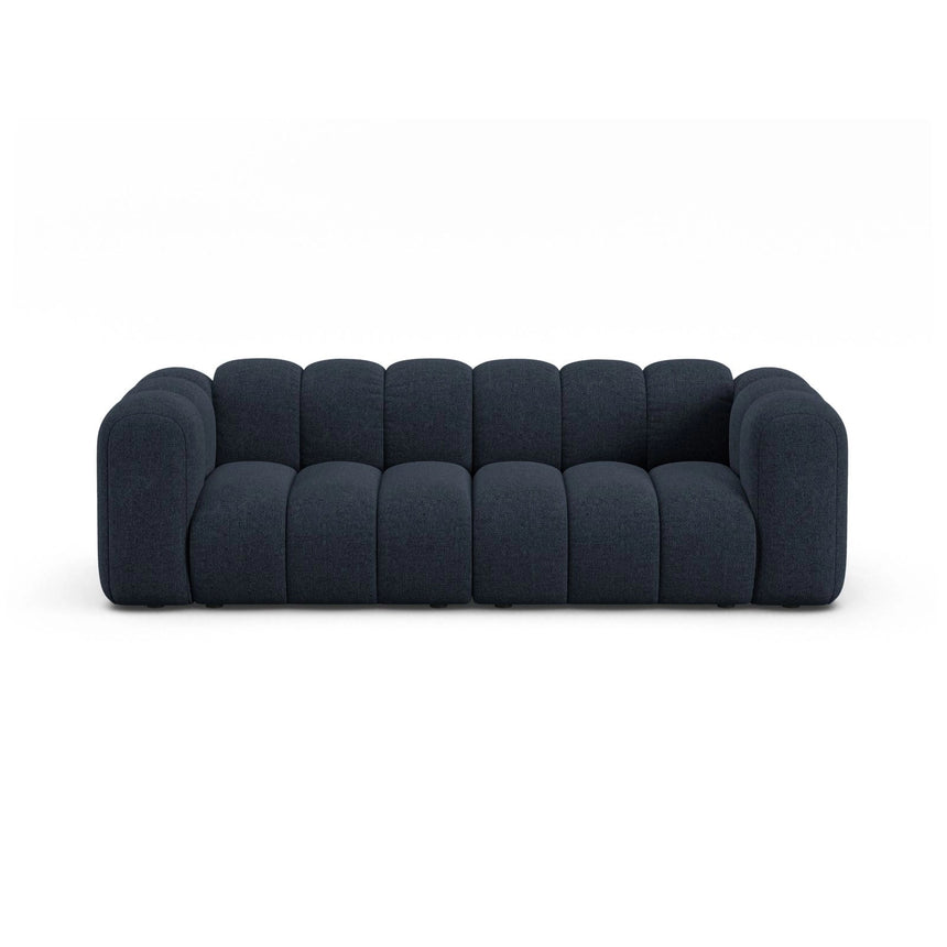 Lupine 3-Sitzer Sofa aus Chenille in Marineblau (Eden 16 Deep Blue), 230x95 cm von Micadoni – Bild 1