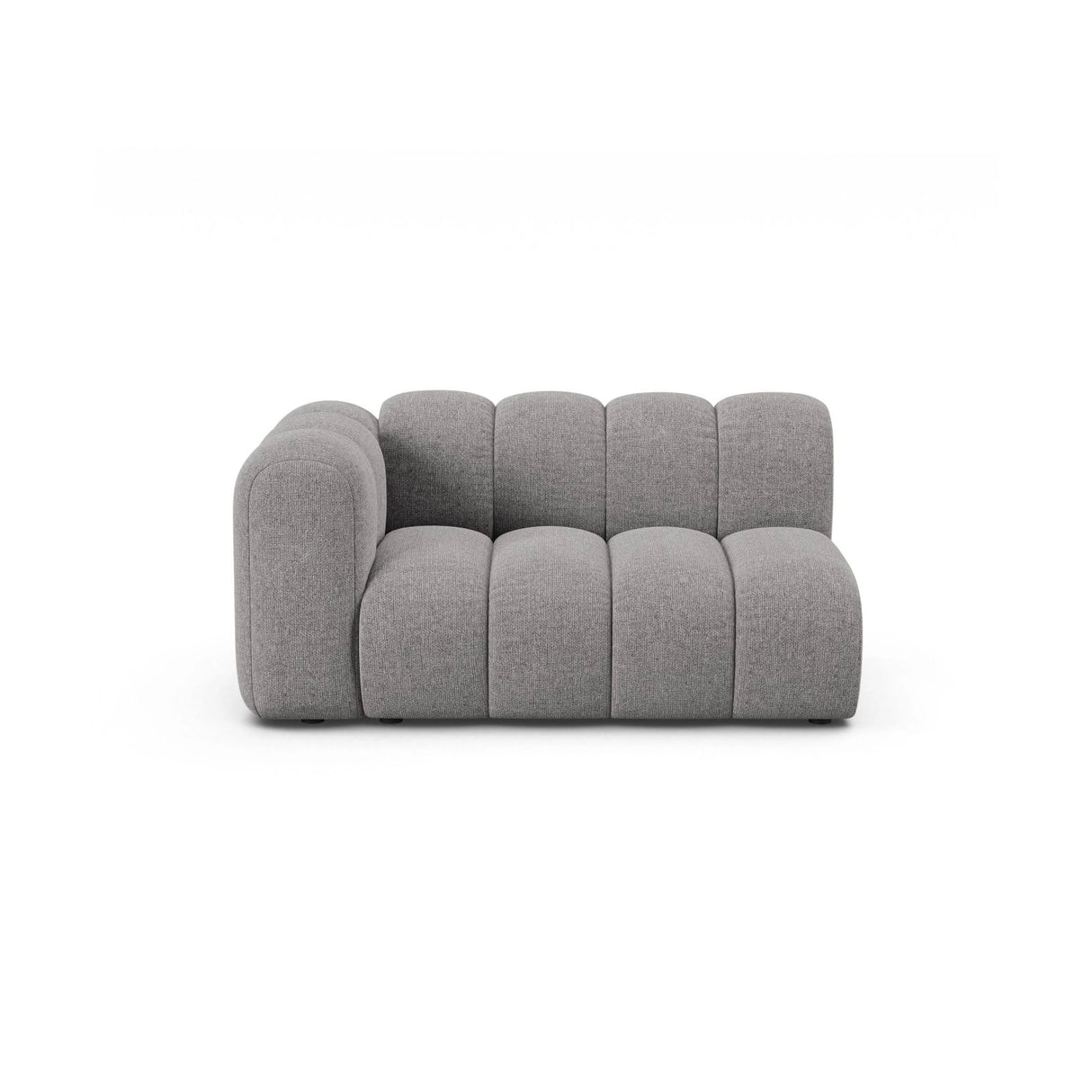Lupine Modulares 2-Sitzer Sofa Sitzelement, Linke Seite, aus Chenille in Hellgrau (Eden 18 Grey), 145x95 cm von Micadoni – Bild 1