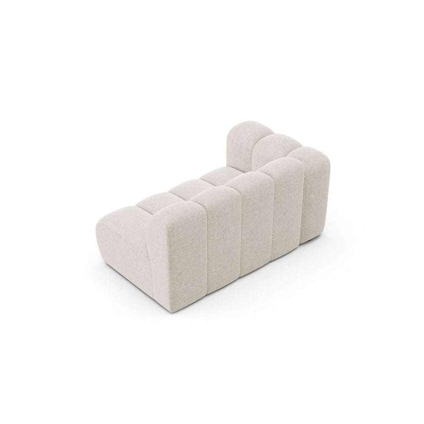 Lupine Modulares 2-Sitzer Sofa Sitzelement, Linke Seite, aus Chenille in Leichtes Beige (Eden 2 Pearl), 145x95 cm von Micadoni – Bild 4