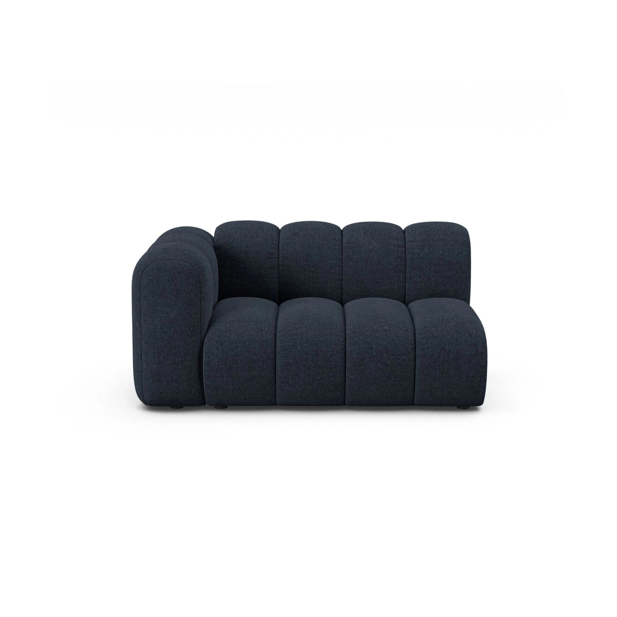 Lupine Modulares 2-Sitzer Sofa Sitzelement, Linke Seite, aus Chenille in Marineblau (Eden 16 Deep Blue), 145x95 cm von Micadoni – Bild 1