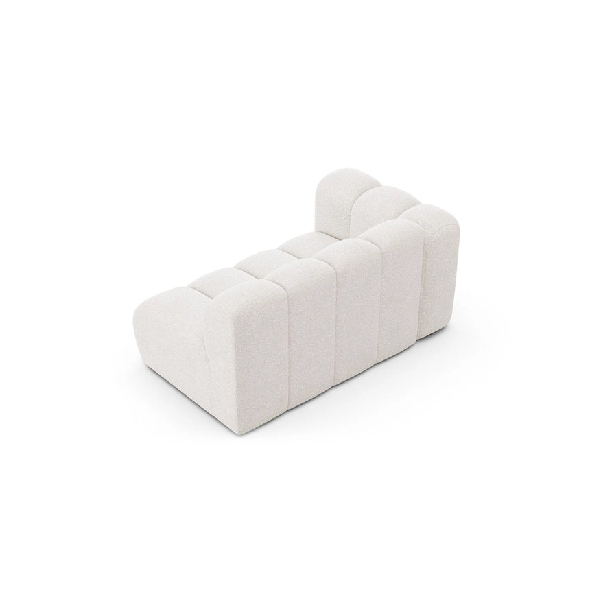 Lupine Modulares 2-Sitzer Sofa Sitzelement, Linke Seite, aus Samt, Chenille oder Boucle, 145x95 cm von Micadoni – Bild 4