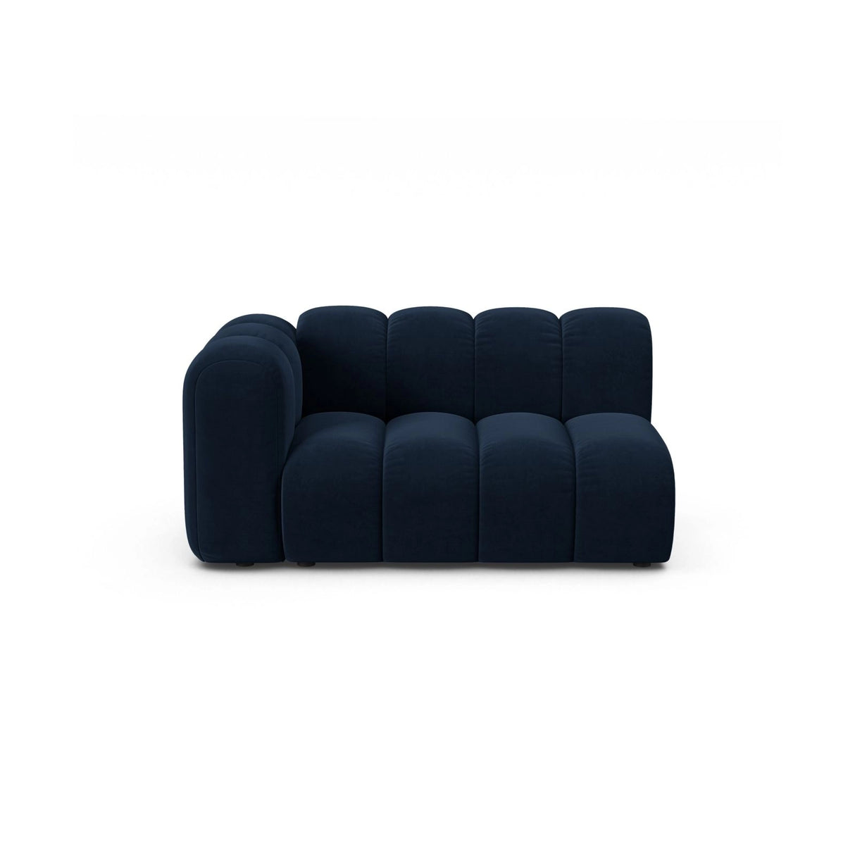 Lupine Modulares 2-Sitzer Sofa Sitzelement, Linke Seite, aus Samt in Königsblau (Salvador 5), 145x95 cm von Micadoni – Bild 1