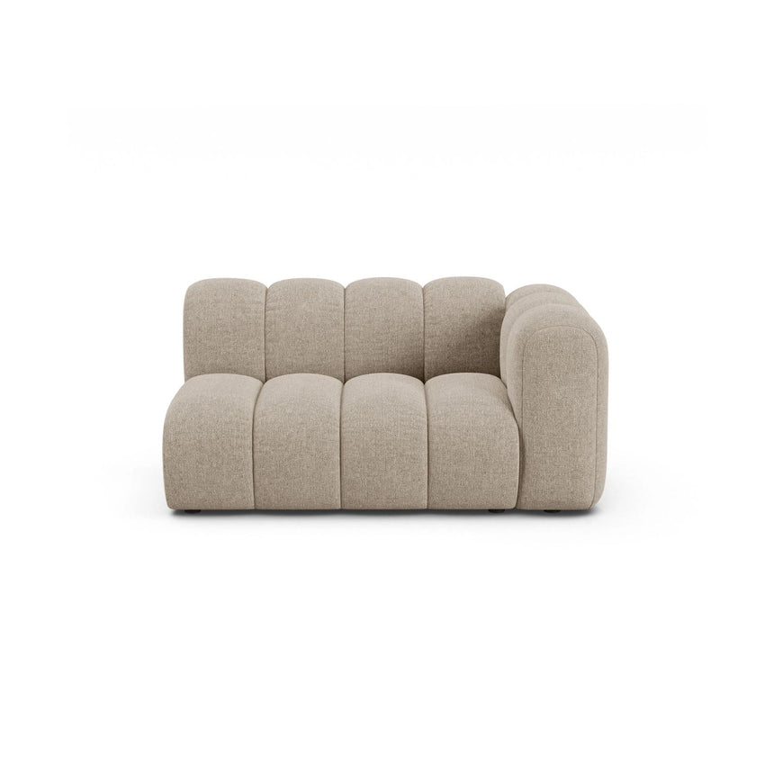 Lupine Modulares 2-Sitzer Sofa Sitzelement, Rechte Seite, aus Chenille in Dunkelbeige (Eden 4 Beige), 145x95 cm von Micadoni – Bild 1