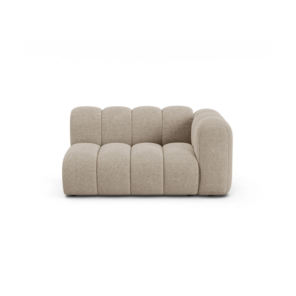 Lupine Modulares 2-Sitzer Sofa Sitzelement, Rechte Seite, aus Chenille in Dunkelbeige (Eden 4 Beige), 145x95 cm von Micadoni – Bild 1