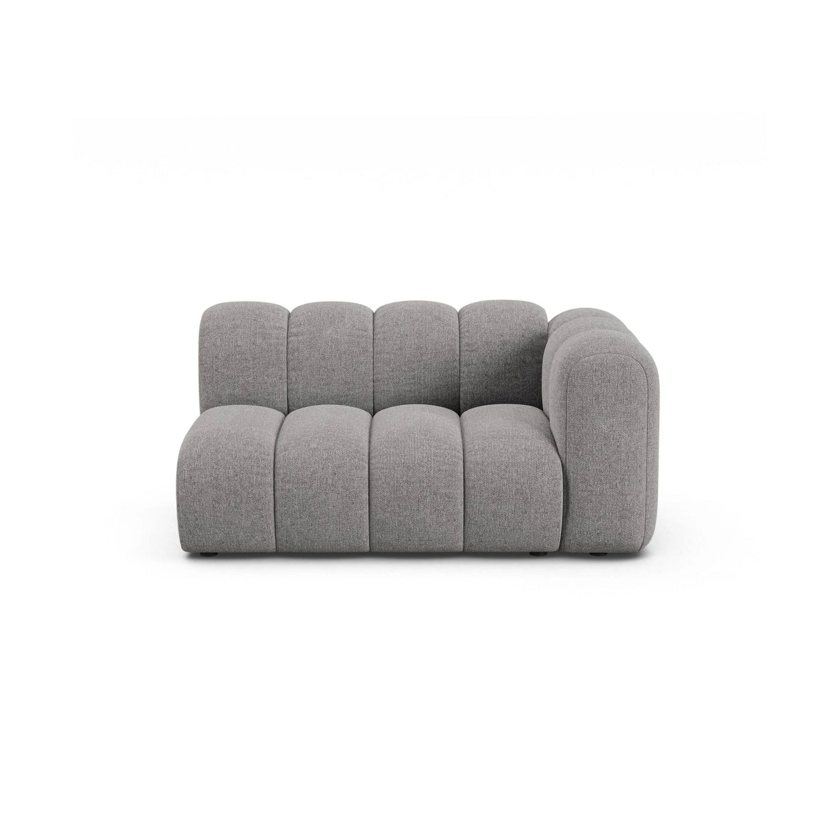 Lupine Modulares 2-Sitzer Sofa Sitzelement, Rechte Seite, aus Chenille in Hellgrau (Eden 18 Grey), 145x95 cm von Micadoni – Bild 1