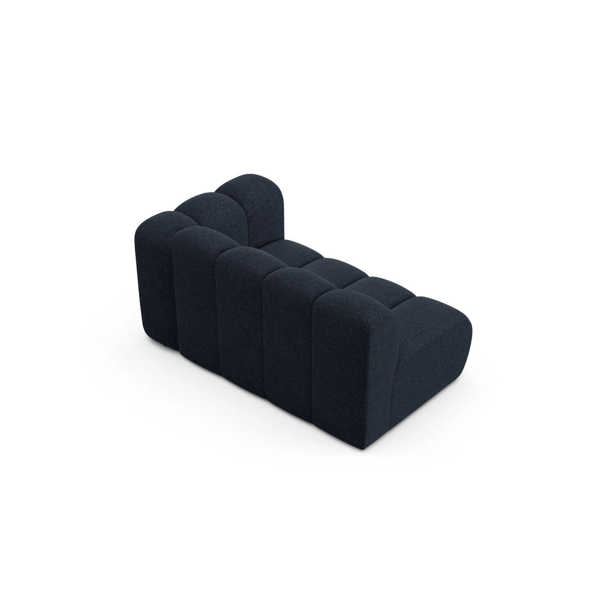 Lupine Modulares 2-Sitzer Sofa Sitzelement, Rechte Seite, aus Chenille in Marineblau (Eden 16 Deep Blue), 145x95 cm von Micadoni – Bild 4
