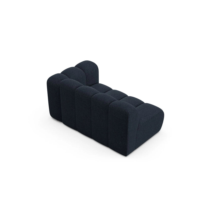 Lupine Modulares 2-Sitzer Sofa Sitzelement, Rechte Seite, aus Chenille in Marineblau (Eden 16 Deep Blue), 145x95 cm von Micadoni – Bild 4