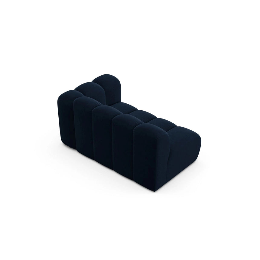 Lupine Modulares 2-Sitzer Sofa Sitzelement, Rechte Seite, aus Samt in Königsblau (Salvador 5), 145x95 cm von Micadoni – Bild 4