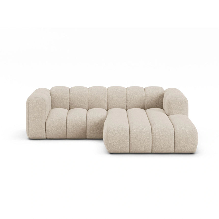 Lupine Modulares 3-Sitzer Ecksofa, Rechte Seite, aus Boucle in Beige (Baloo 2074), 230x177 cm von Micadoni – Bild 1