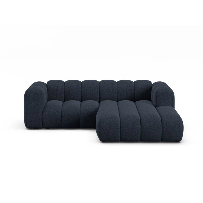 Lupine Modulares 3-Sitzer Ecksofa, Rechte Seite, aus Chenille in Marineblau (Eden 16 Deep Blue), 230x177 cm von Micadoni – Bild 1