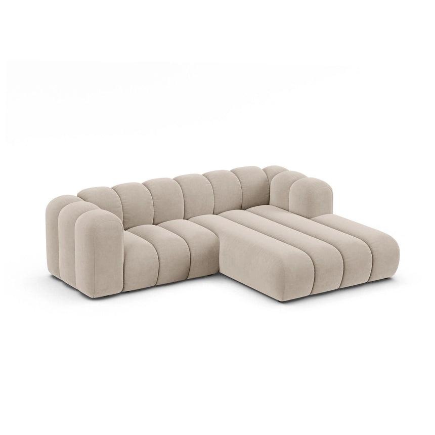 Lupine Modulares 3-Sitzer Ecksofa, Rechte Seite, aus Samt, Chenille oder Boucle, 230x177 cm von Micadoni – Bild 3