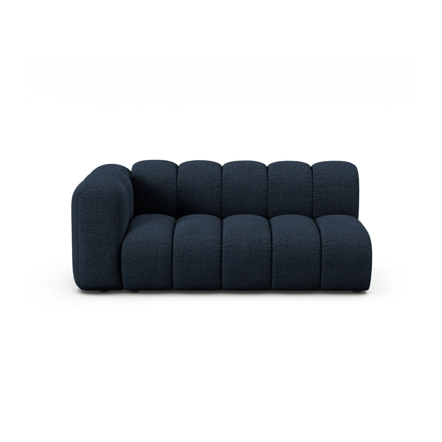 Lupine Modulares 3-Sitzer Sofa Sitzelement, Linke Seite, aus Boucle in Dunkelblau (Baloo 2088), 175x95 cm von Micadoni – Bild 1