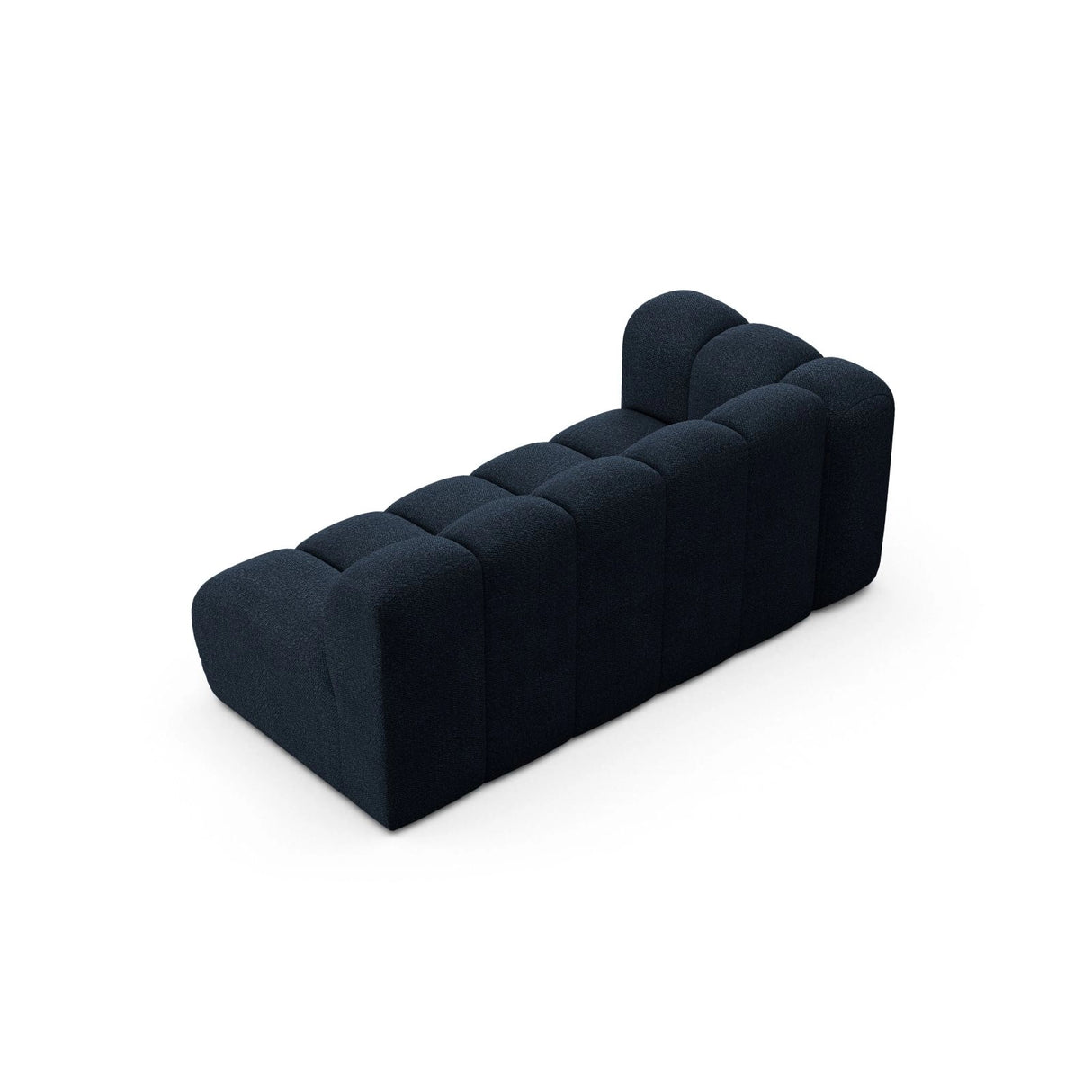 Lupine Modulares 3-Sitzer Sofa Sitzelement, Linke Seite, aus Boucle in Dunkelblau (Baloo 2088), 175x95 cm von Micadoni – Bild 4