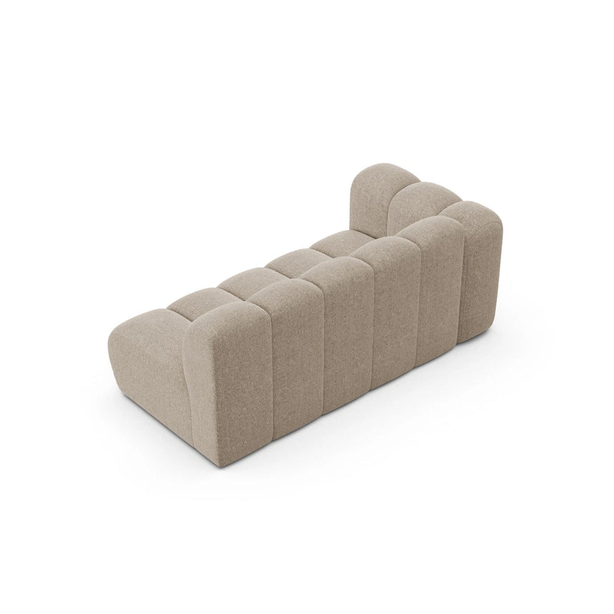 Lupine Modulares 3-Sitzer Sofa Sitzelement, Linke Seite, aus Chenille in Dunkelbeige (Eden 4 Beige), 175x95 cm von Micadoni – Bild 4