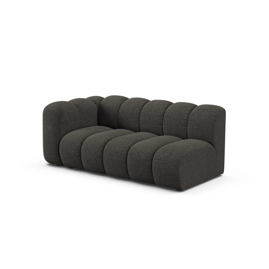 Lupine Modulares 3-Sitzer Sofa Sitzelement, Linke Seite, aus Chenille in Dunkelgrau (Eden 20 Graphite), 175x95 cm von Micadoni – Bild 3