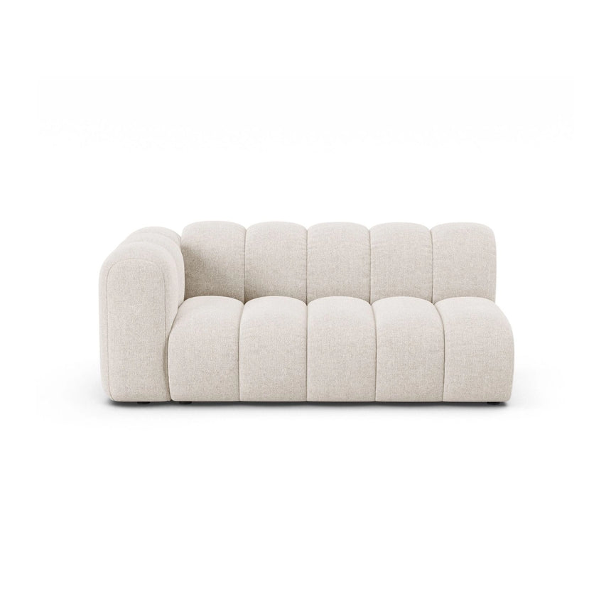 Lupine Modulares 3-Sitzer Sofa Sitzelement, Linke Seite, aus Chenille in Leichtes Beige (Eden 2 Pearl), 175x95 cm von Micadoni – Bild 1
