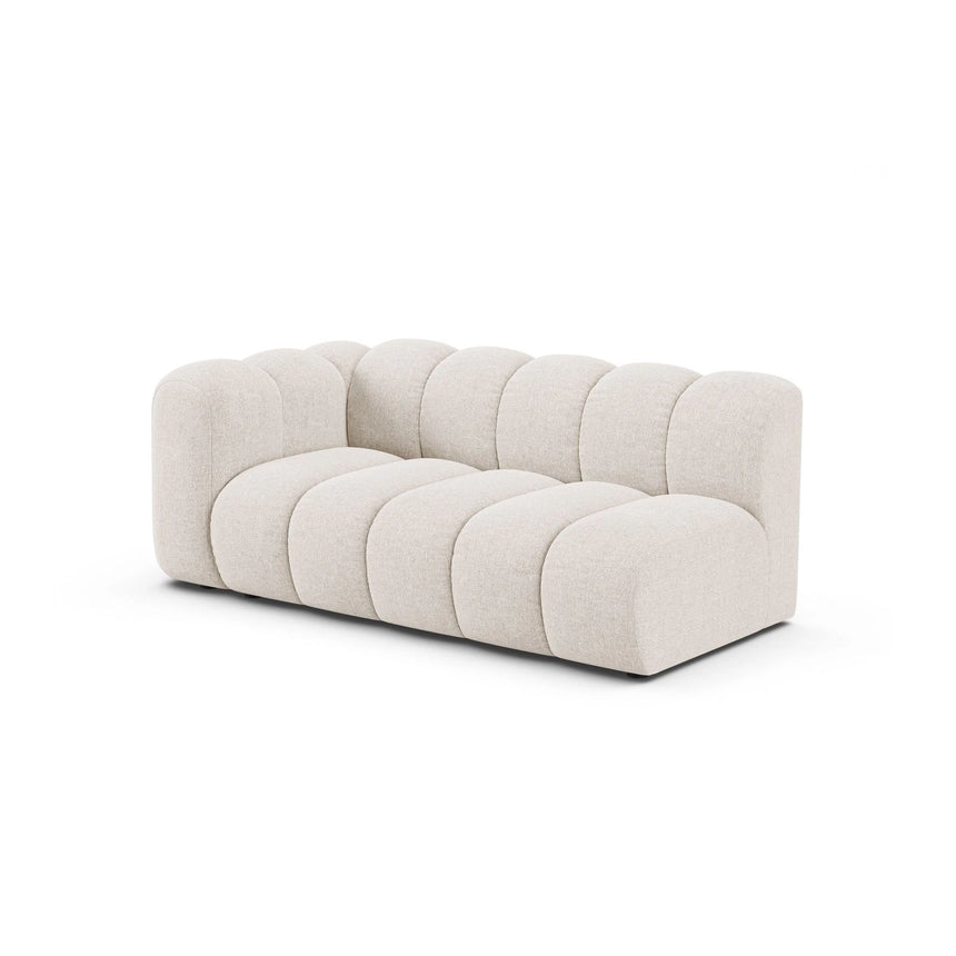 Lupine Modulares 3-Sitzer Sofa Sitzelement, Linke Seite, aus Chenille in Leichtes Beige (Eden 2 Pearl), 175x95 cm von Micadoni – Bild 3