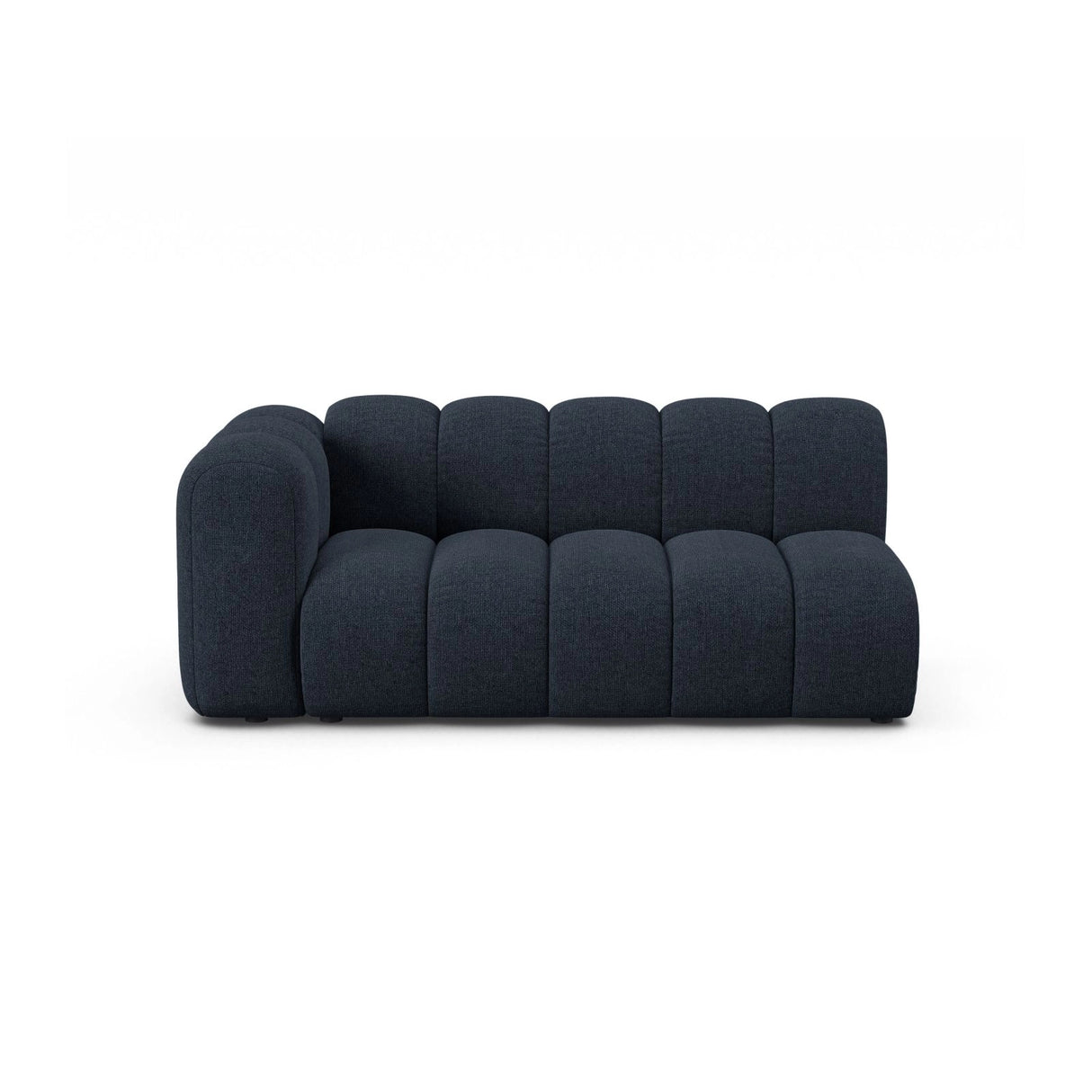 Lupine Modulares 3-Sitzer Sofa Sitzelement, Linke Seite, aus Chenille in Marineblau (Eden 16 Deep Blue), 175x95 cm von Micadoni – Bild 1