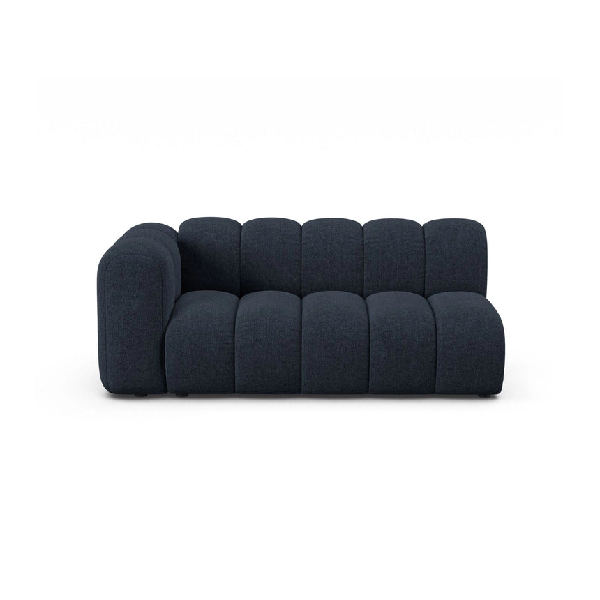 Lupine Modulares 3-Sitzer Sofa Sitzelement, Linke Seite, aus Chenille in Marineblau (Eden 16 Deep Blue), 175x95 cm von Micadoni – Bild 1