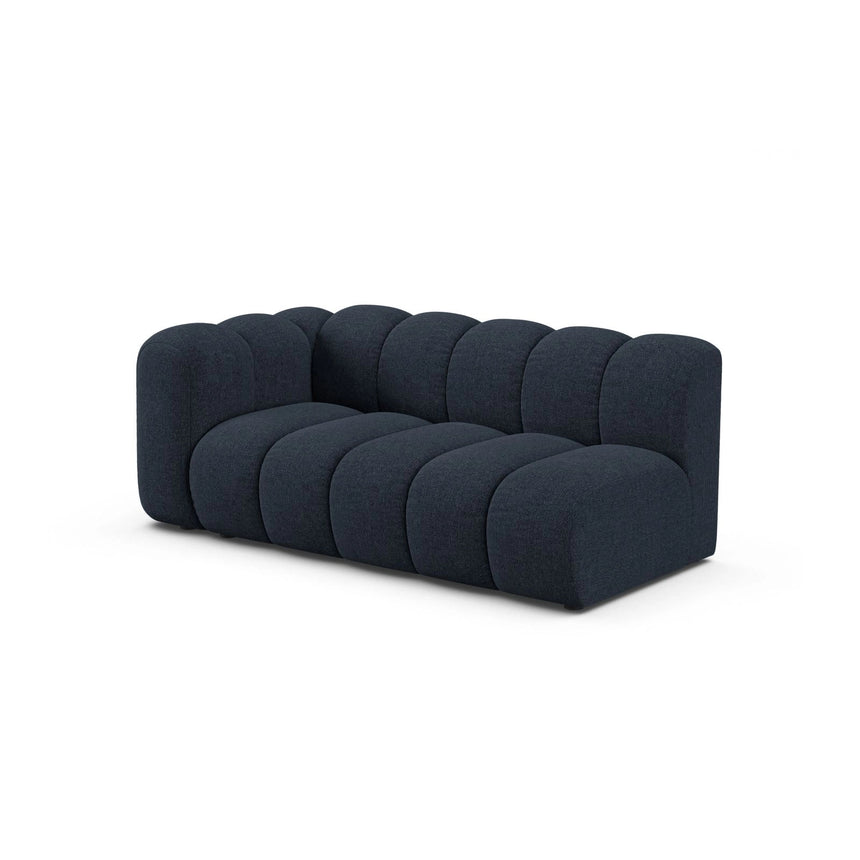 Lupine Modulares 3-Sitzer Sofa Sitzelement, Linke Seite, aus Chenille in Marineblau (Eden 16 Deep Blue), 175x95 cm von Micadoni – Bild 3
