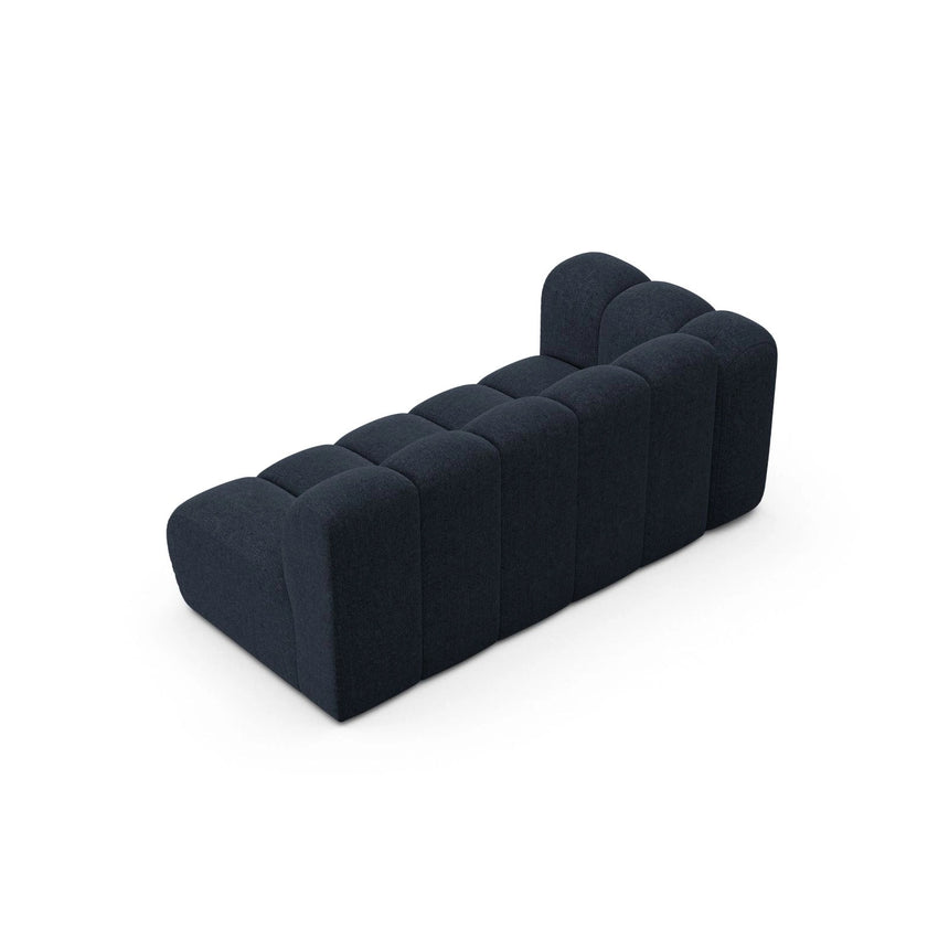 Lupine Modulares 3-Sitzer Sofa Sitzelement, Linke Seite, aus Chenille in Marineblau (Eden 16 Deep Blue), 175x95 cm von Micadoni – Bild 4