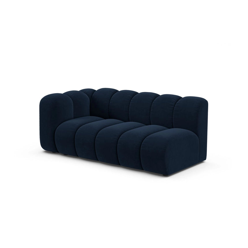Lupine Modulares 3-Sitzer Sofa Sitzelement, Linke Seite, aus Samt in Königsblau (Salvador 5), 175x95 cm von Micadoni – Bild 3
