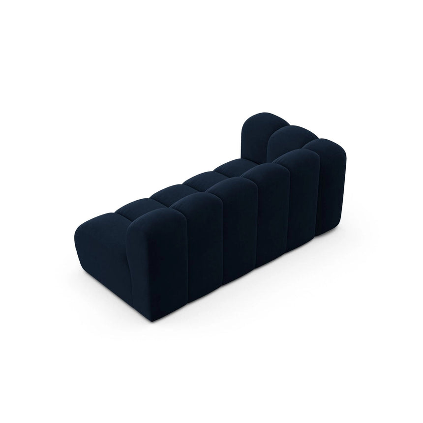 Lupine Modulares 3-Sitzer Sofa Sitzelement, Linke Seite, aus Samt in Königsblau (Salvador 5), 175x95 cm von Micadoni – Bild 4