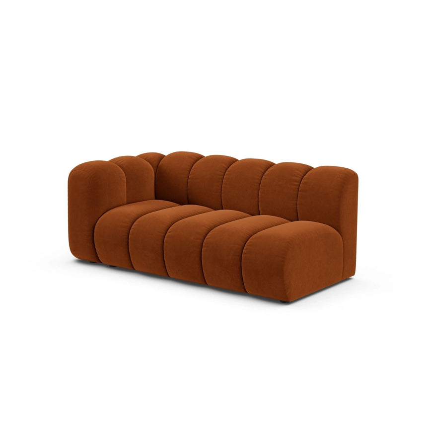Lupine Modulares 3-Sitzer Sofa Sitzelement, Linke Seite, aus Samt in Terrakotta (Salvador 14), 175x95 cm von Micadoni – Bild 3