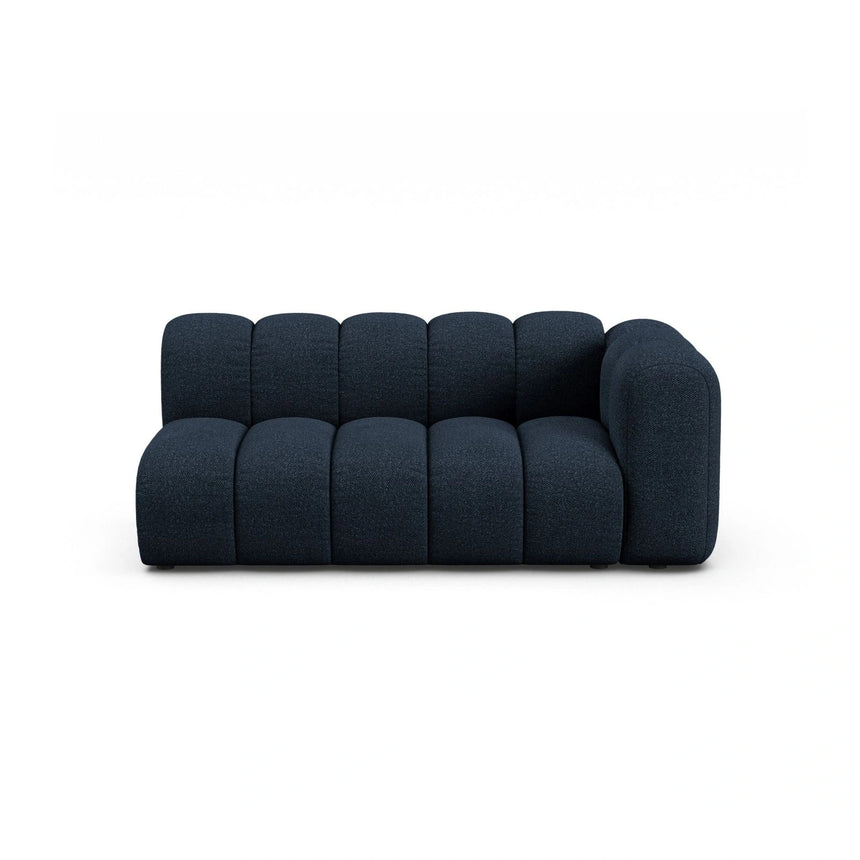 Lupine Modulares 3-Sitzer Sofa Sitzelement, Rechte Seite, aus Boucle in Dunkelblau (Baloo 2088), 175x95 cm von Micadoni – Bild 1
