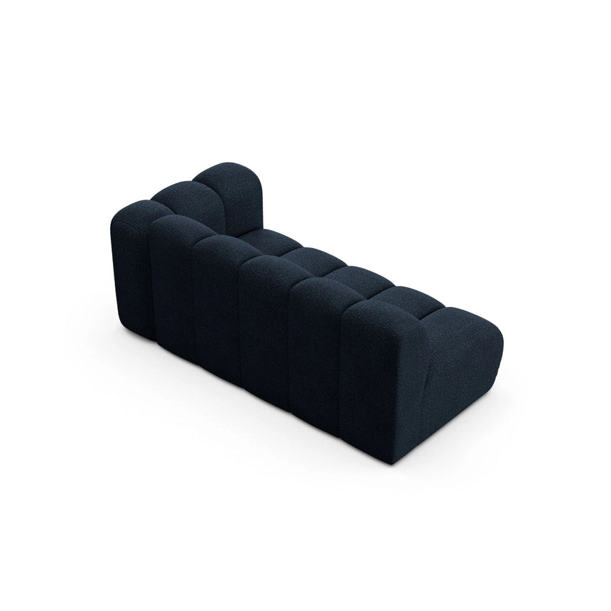Lupine Modulares 3-Sitzer Sofa Sitzelement, Rechte Seite, aus Boucle in Dunkelblau (Baloo 2088), 175x95 cm von Micadoni – Bild 4