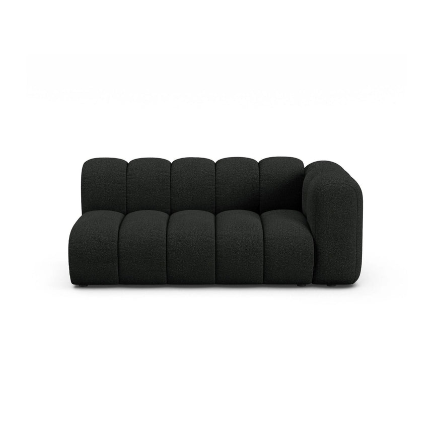 Lupine Modulares 3-Sitzer Sofa Sitzelement, Rechte Seite, aus Boucle in Schwarz (Baloo 2082), 175x95 cm von Micadoni – Bild 1