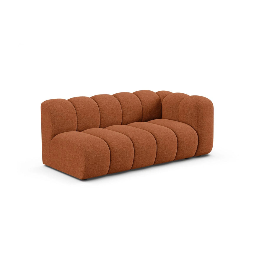 Lupine Modulares 3-Sitzer Sofa Sitzelement, Rechte Seite, aus Chenille in Brick (Eden 10 Terra), 175x95 cm von Micadoni – Bild 3