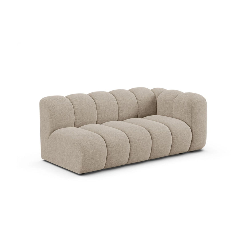 Lupine Modulares 3-Sitzer Sofa Sitzelement, Rechte Seite, aus Chenille in Dunkelbeige (Eden 4 Beige), 175x95 cm von Micadoni – Bild 3