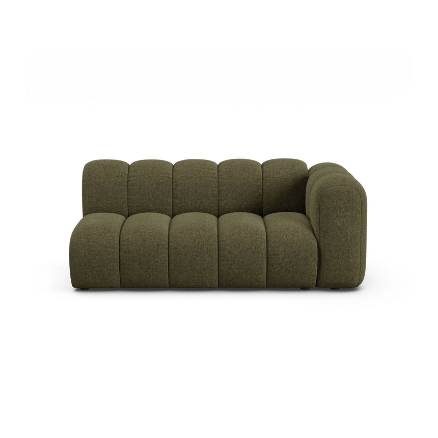 Lupine Modulares 3-Sitzer Sofa Sitzelement, Rechte Seite, aus Chenille in Grün (Eden 12 Olive), 175x95 cm von Micadoni – Bild 1