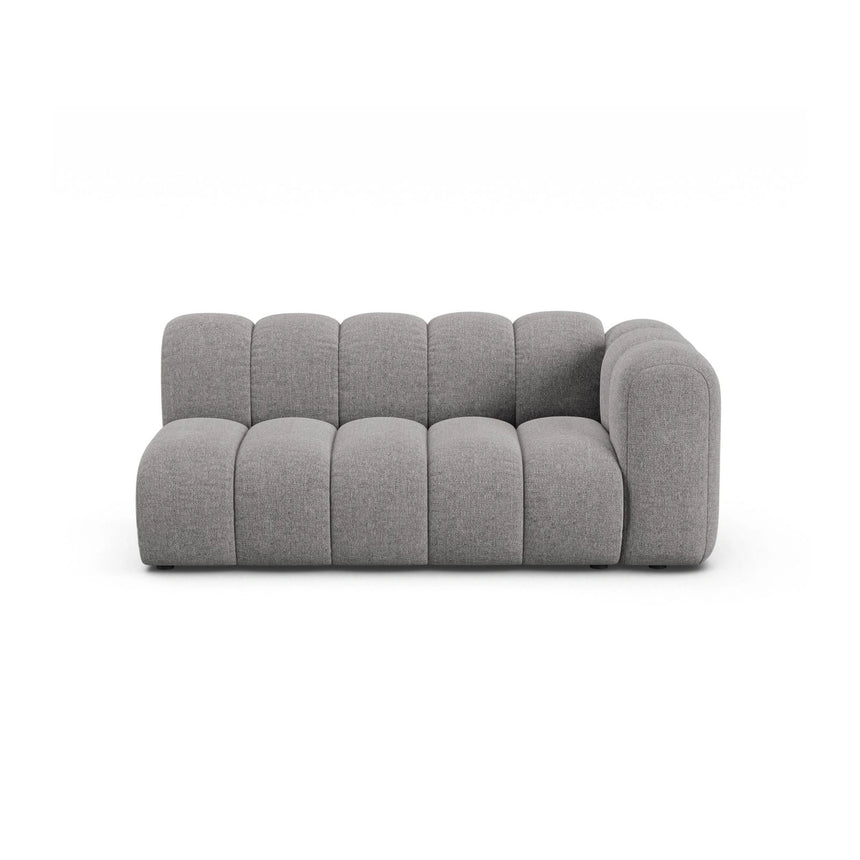 Lupine Modulares 3-Sitzer Sofa Sitzelement, Rechte Seite, aus Chenille in Hellgrau (Eden 18 Grey), 175x95 cm von Micadoni – Bild 1