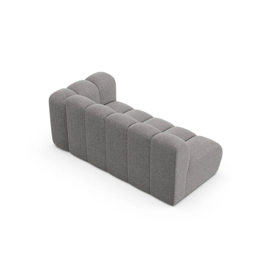 Lupine Modulares 3-Sitzer Sofa Sitzelement, Rechte Seite, aus Chenille in Hellgrau (Eden 18 Grey), 175x95 cm von Micadoni – Bild 4
