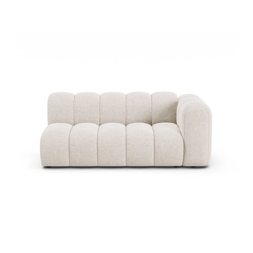 Lupine Modulares 3-Sitzer Sofa Sitzelement, Rechte Seite, aus Chenille in Leichtes Beige (Eden 2 Pearl), 175x95 cm von Micadoni – Bild 1