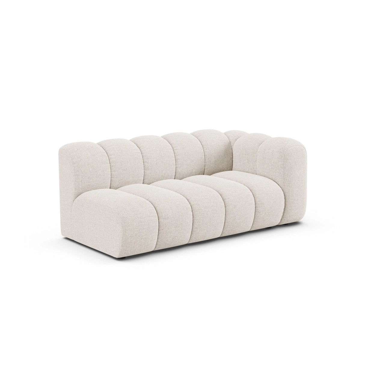 Lupine Modulares 3-Sitzer Sofa Sitzelement, Rechte Seite, aus Chenille in Leichtes Beige (Eden 2 Pearl), 175x95 cm von Micadoni – Bild 3